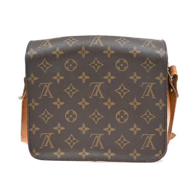 LOUIS VUITTON Cartouchiere MM Shoulder Bag Monogram Leather Brown M51253 64EF845 - Picture 3 of 14